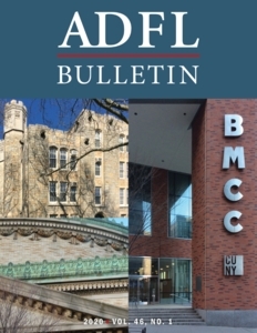 ADFL Bulletin cover. BMCC CUNY campus displayed.