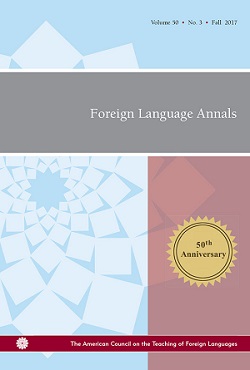 Foreign Language Annals cover.